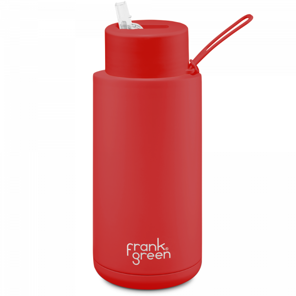 Frank Green Ceramic 1000 ml Straw stainless steel - atomic red