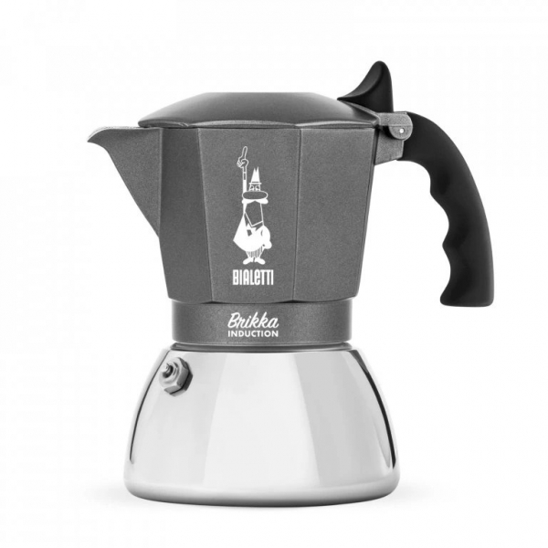 Bialetti Brikka Induction 4 cups - gray