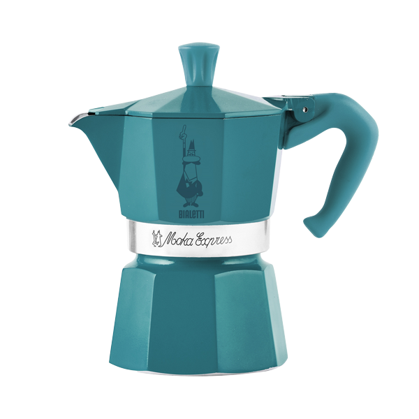 Bialetti Moka Express Winter Wonderland 3 cups - turquoise