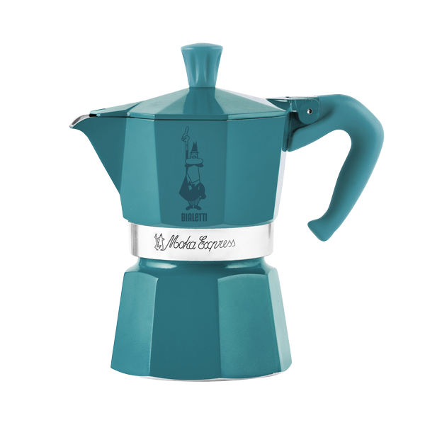 Bialetti Moka Express Winter Wonderland 3 cups - turquoise