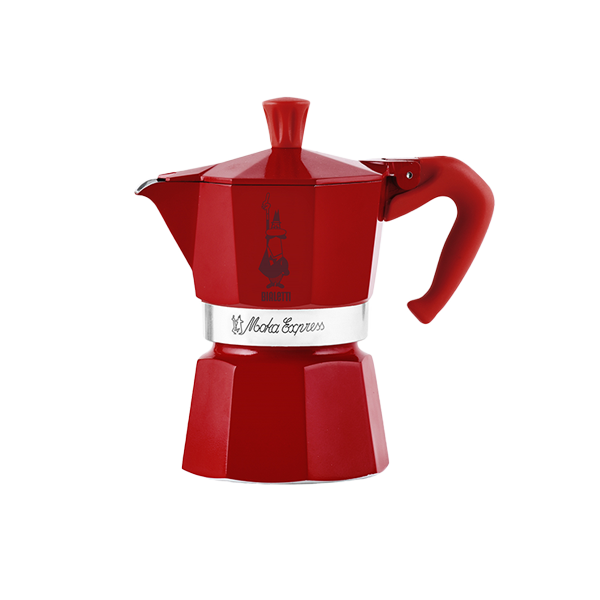 Bialetti Moka Express Winter Wonderland 3 cups - red