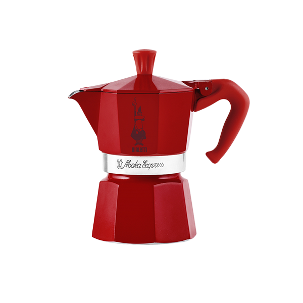 Bialetti Moka Express Winter Wonderland 3 cups - red