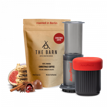 The Barn Christmas coffee Aeropress GO Set