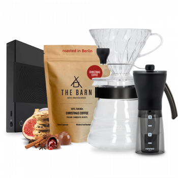 The Barn Christmas coffee Hario V60 Mini Mill Timemore Basic Scale Set - black