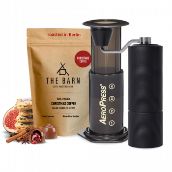 The Barn Christmas coffee Aeropress Timemore C3 Set