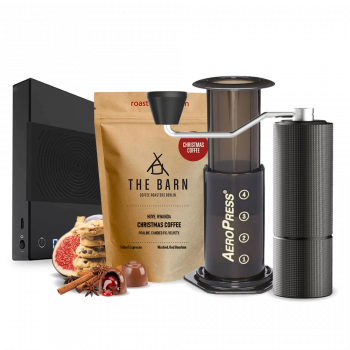 The Barn Christmas coffee Aeropress Timemore C2 Basic Scale Set