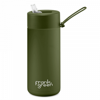 WEAR - Frank Green Ceramic 475 ml Straw stainless steel - khaki