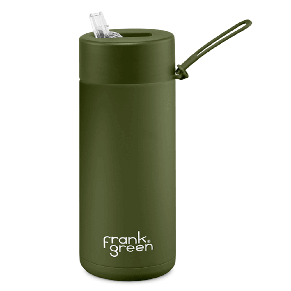 WEAR - Frank Green Ceramic 475 ml Straw stainless steel - khaki