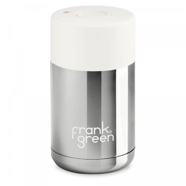 AS GOOD AS NEW - Frank Green Ceramic 295 ml stainless steel - chrome silver / cloud