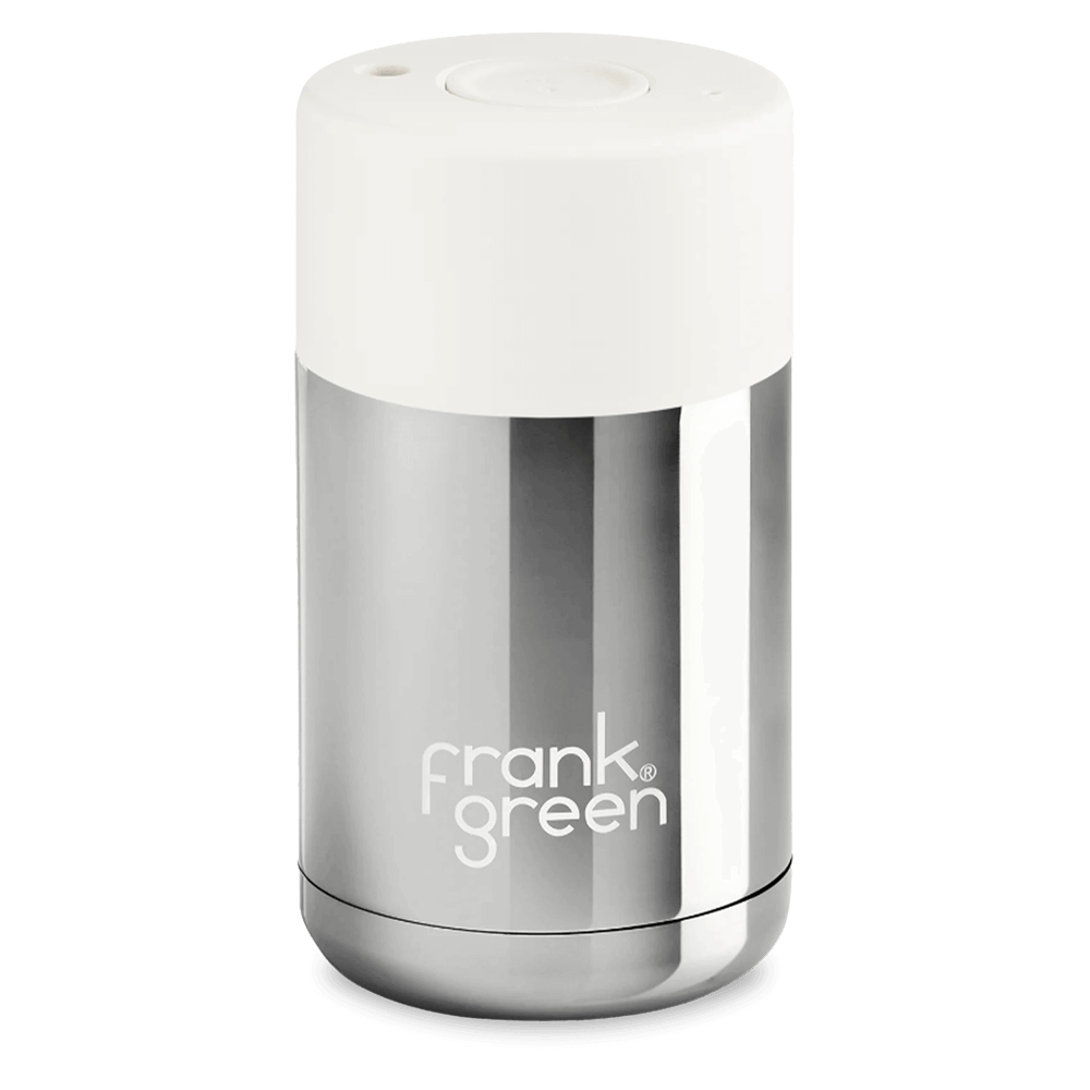 AS GOOD AS NEW - Frank Green Ceramic 295 ml stainless steel - chrome silver / cloud