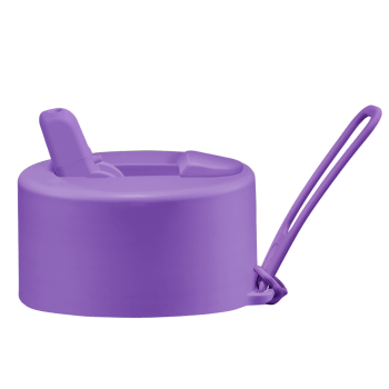 AS GOOD AS NEW - Frank Green Flip Straw Lid - spare lid with strap - cosmic purple