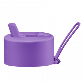 Frank Green Flip Straw Lid - replacement lid with strap - cosmic purple (used)