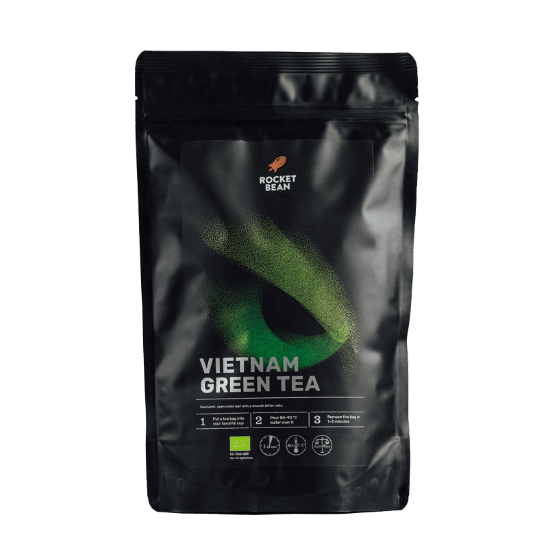 Rocket Bean VIETNAM GREEN TEA - pyramid tea - 50 x 2g