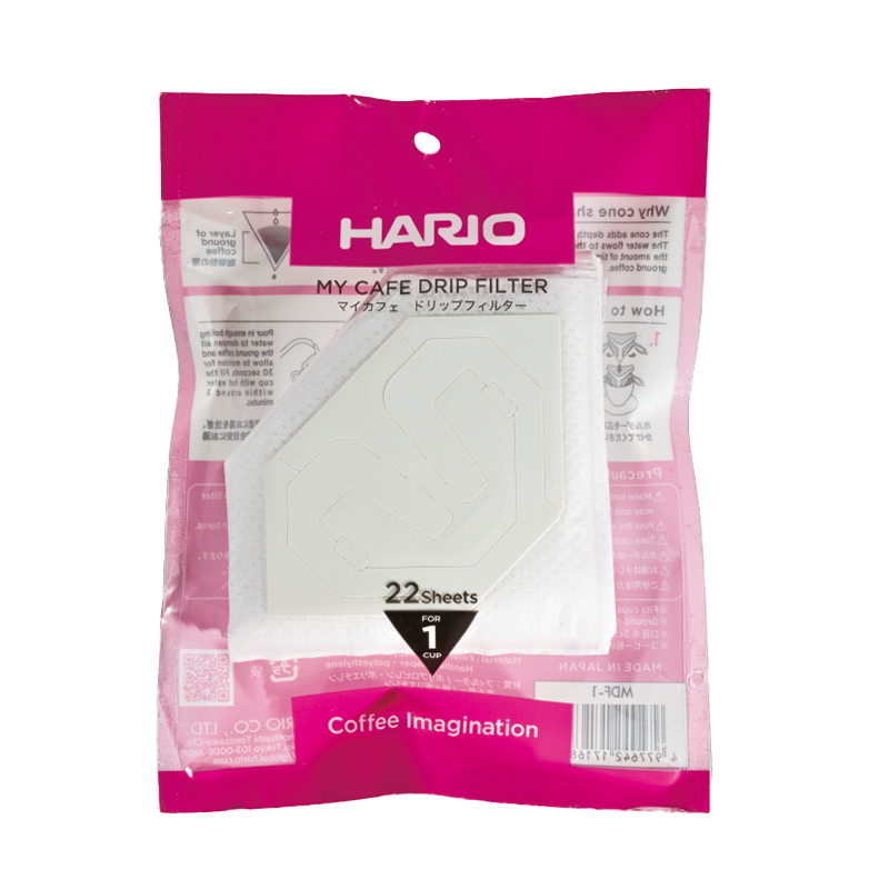 Hario My Cafe Drip Filter 01 - drip-bags for own coffee - 22 pcs