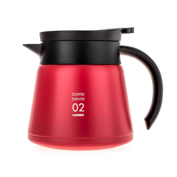 Kettle THERMO SERVER Hario V60 600ml - red (VHS-60R)