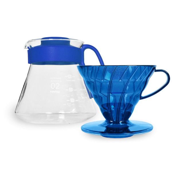 Hario V60 Dripper Server Set 02 - set - Ocean Blue