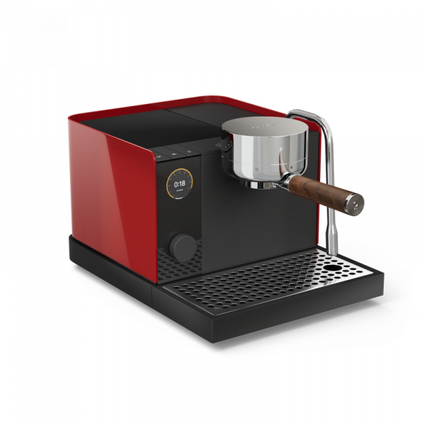 Fellow Espresso Series 1 Espresso Machine - Cherry Red + Walnut