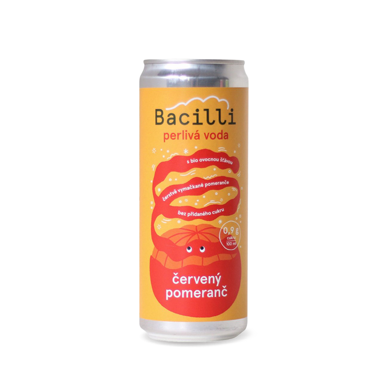 Bacilli Sparkling Water Red Orange BIO - 330ml