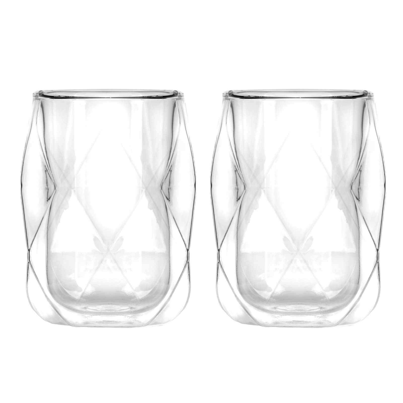 Vialli Design - geo double-walled glass 100 ml - 2 pcs