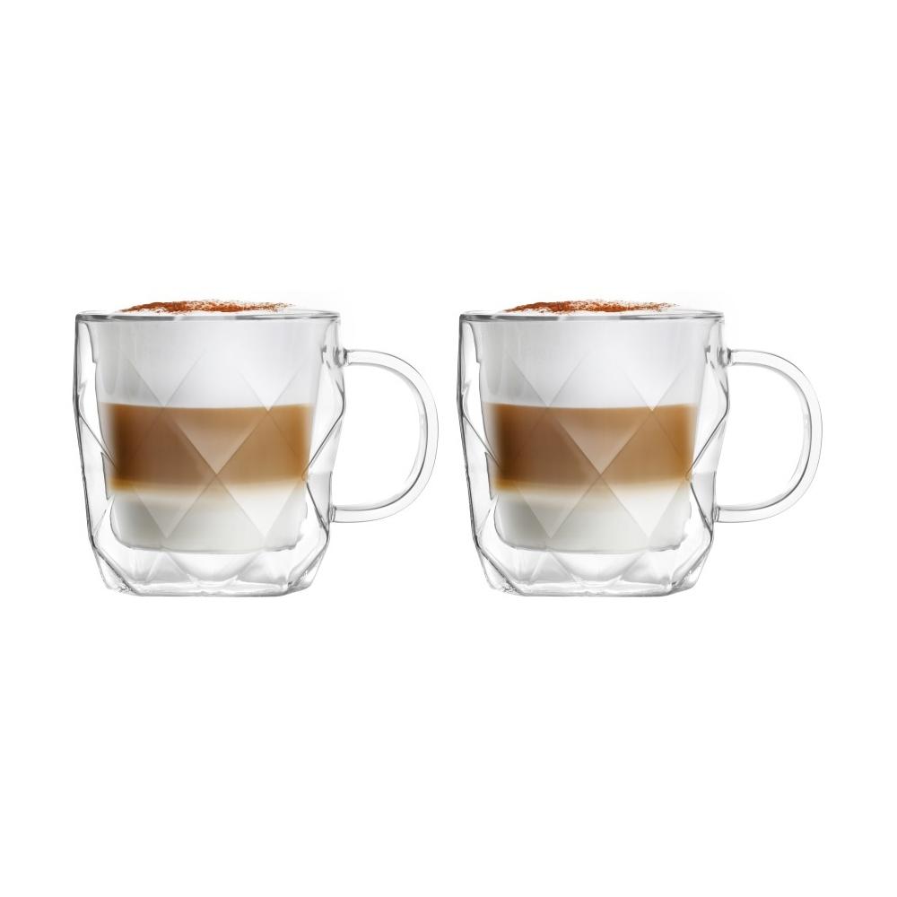 Vialli Design - geo double-walled cup 330 ml - 2 pcs