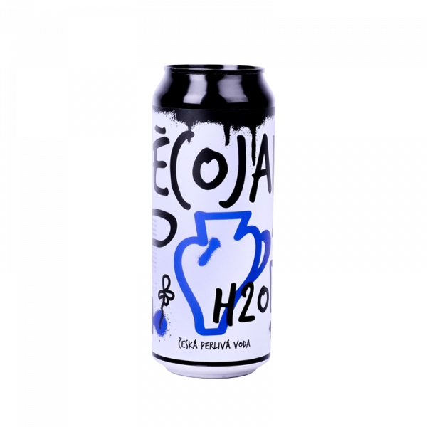 Něcojako H2O - sparkling water - 500 ml - can