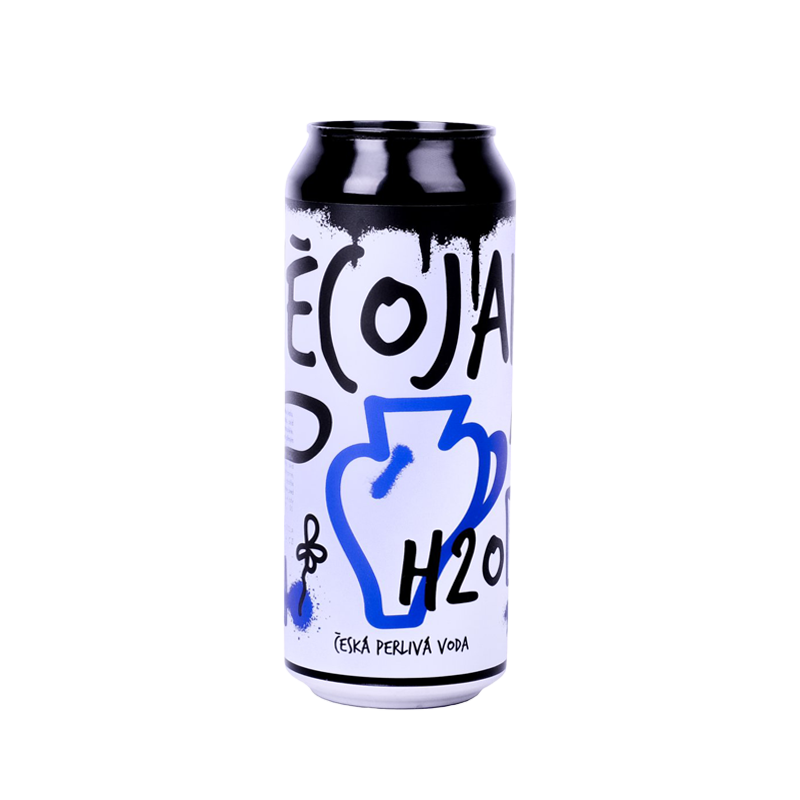 Něcojako H2O - sparkling water - 500 ml - can