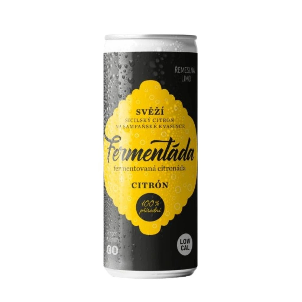 Lemon fermented drink - 330 ml - can