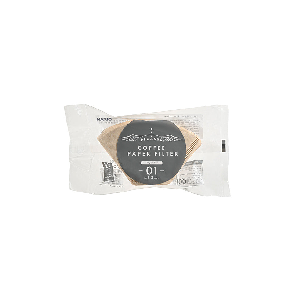 Hario Pegasus Paper Filters - Unbleached - 01 - 100 pcs