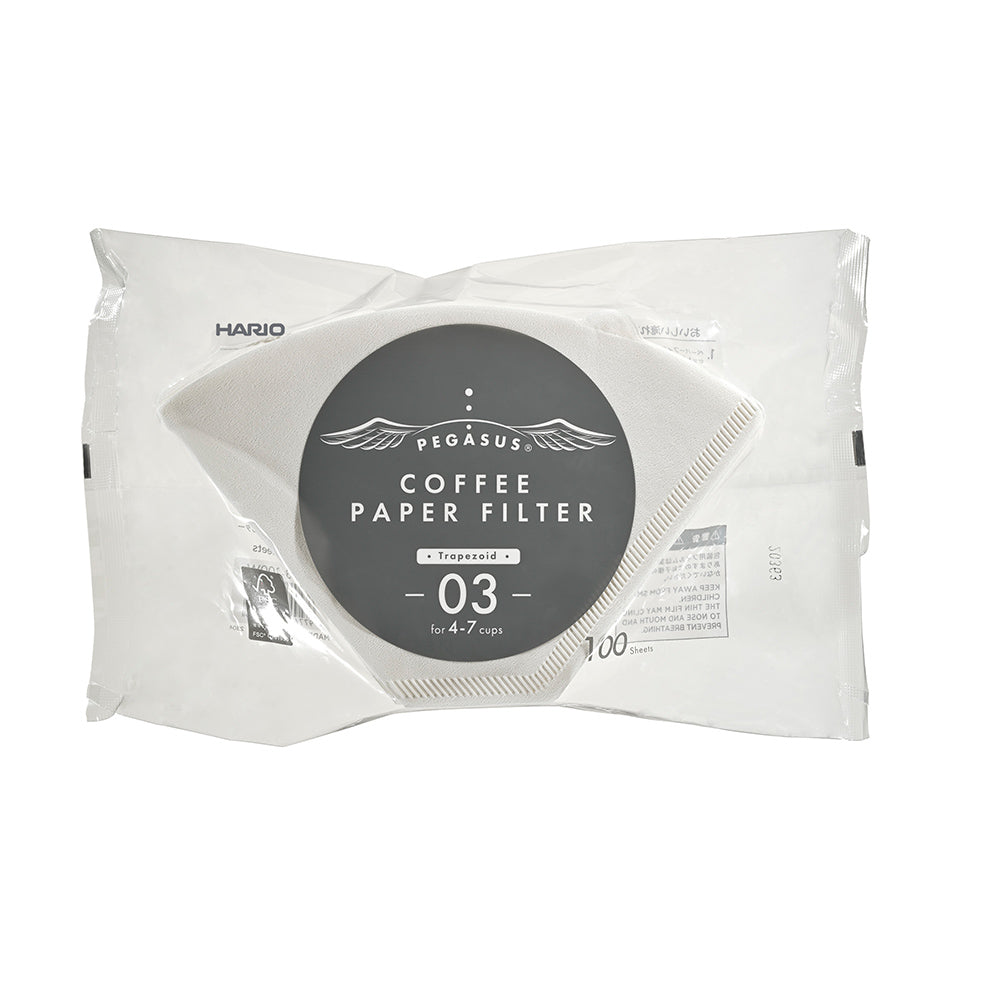 Hario Pegasus Paper Filters - Bleached - 03 - 100 pcs
