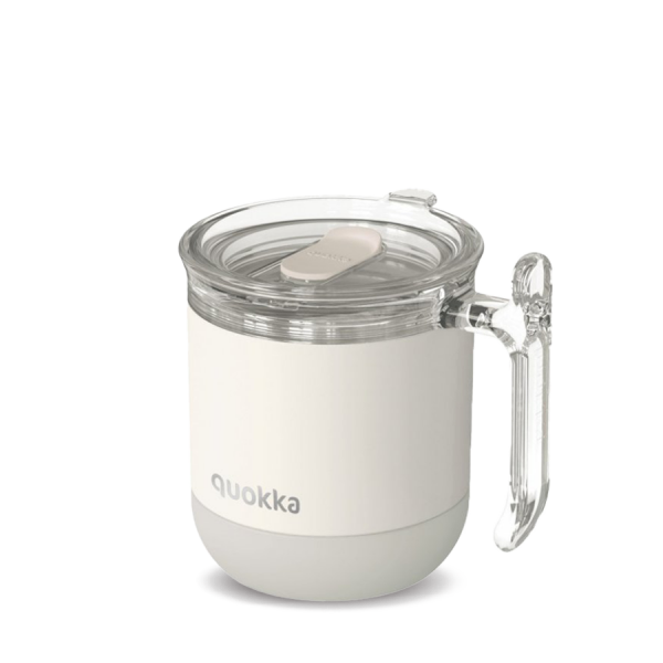 Quokka Wave Smartgrip thermal mug - 260ml - Ivory