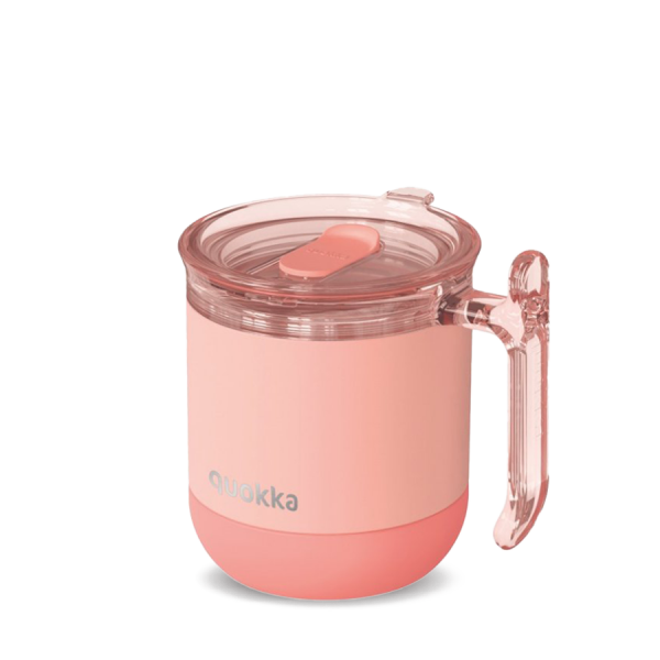 Quokka Wave Smartgrip thermal mug - 260ml - Peachy Pink