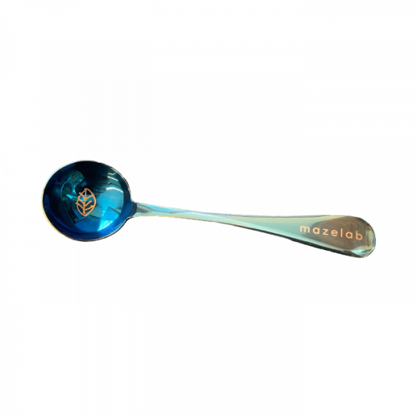 Mazelab Cupping spoon - tasting spoon - polished blue