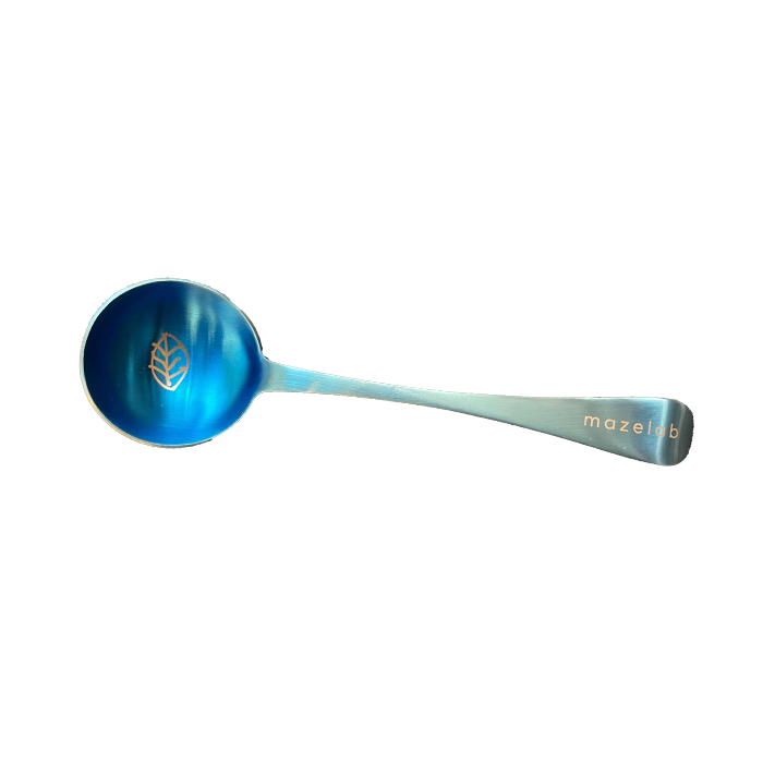 Mazelab Cupping spoon - tasting spoon - matte blue
