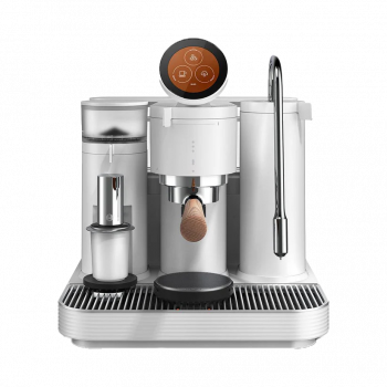 Meraki Espresso Machine - Smart espresso coffee maker with digital display - white