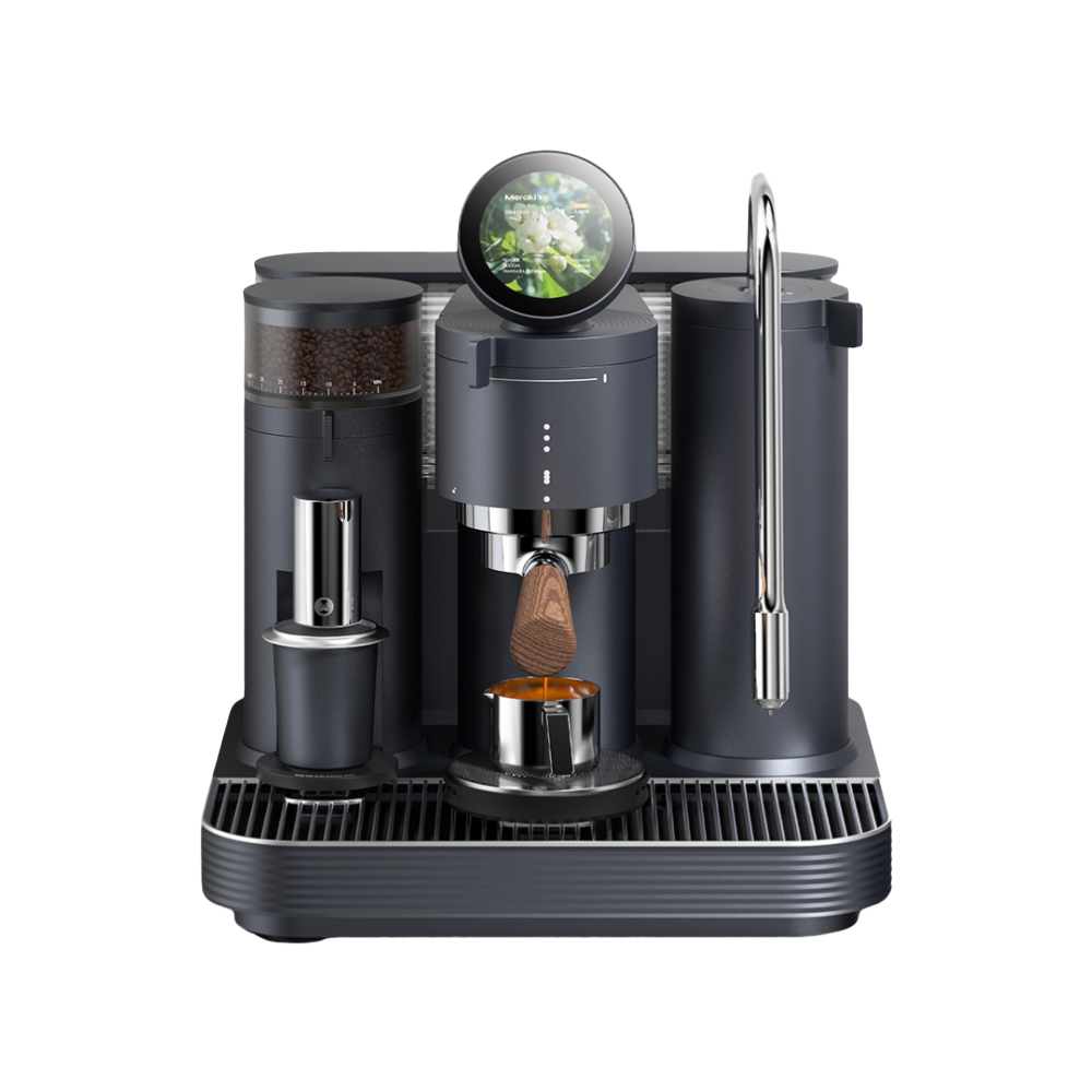Meraki Espresso Machine - Smart espresso machine with digital display - black