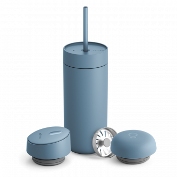 Fellow Carter Move Mug 473ml set of 3 lids (3 in 1) - Hazy Blue