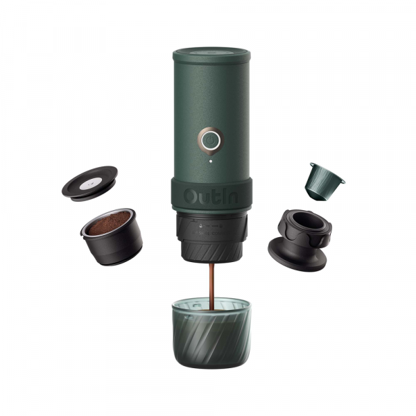 Outin Mino Portable Electric Espresso Machine - Moss Green