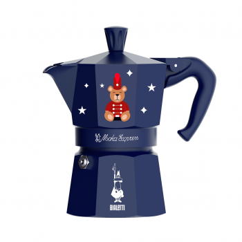 Bialetti Moka Express Joyful Christmas 3 cups - blue