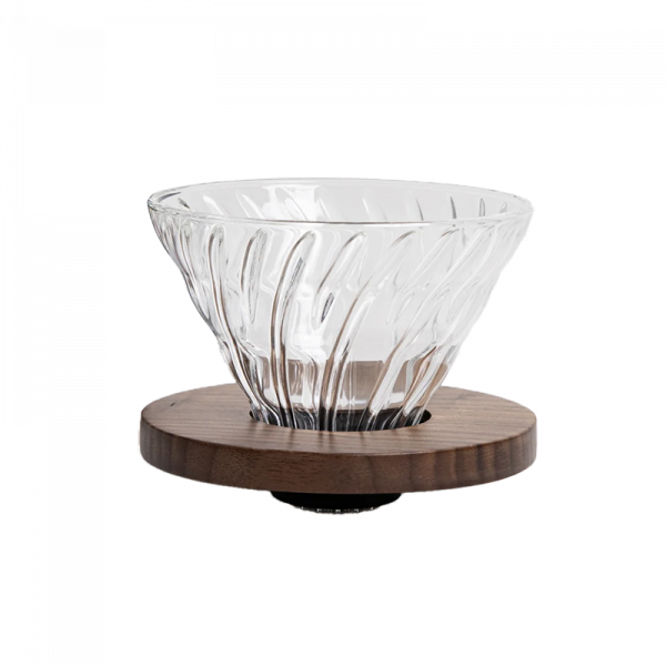 Hario Glass Coffee Dripper V60-02 - Walnut Wood (VDG-02-WN)