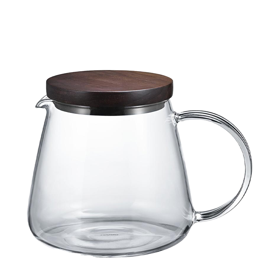 Hario - Walnut Coffee Server 600 ml - Clear (VBS-60-WN)