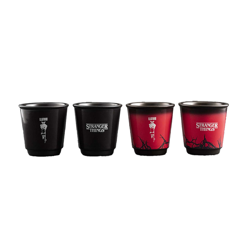 Bialetti - Set of 4 Stranger Things Cups - thermochromatic cups - 4x90 ml