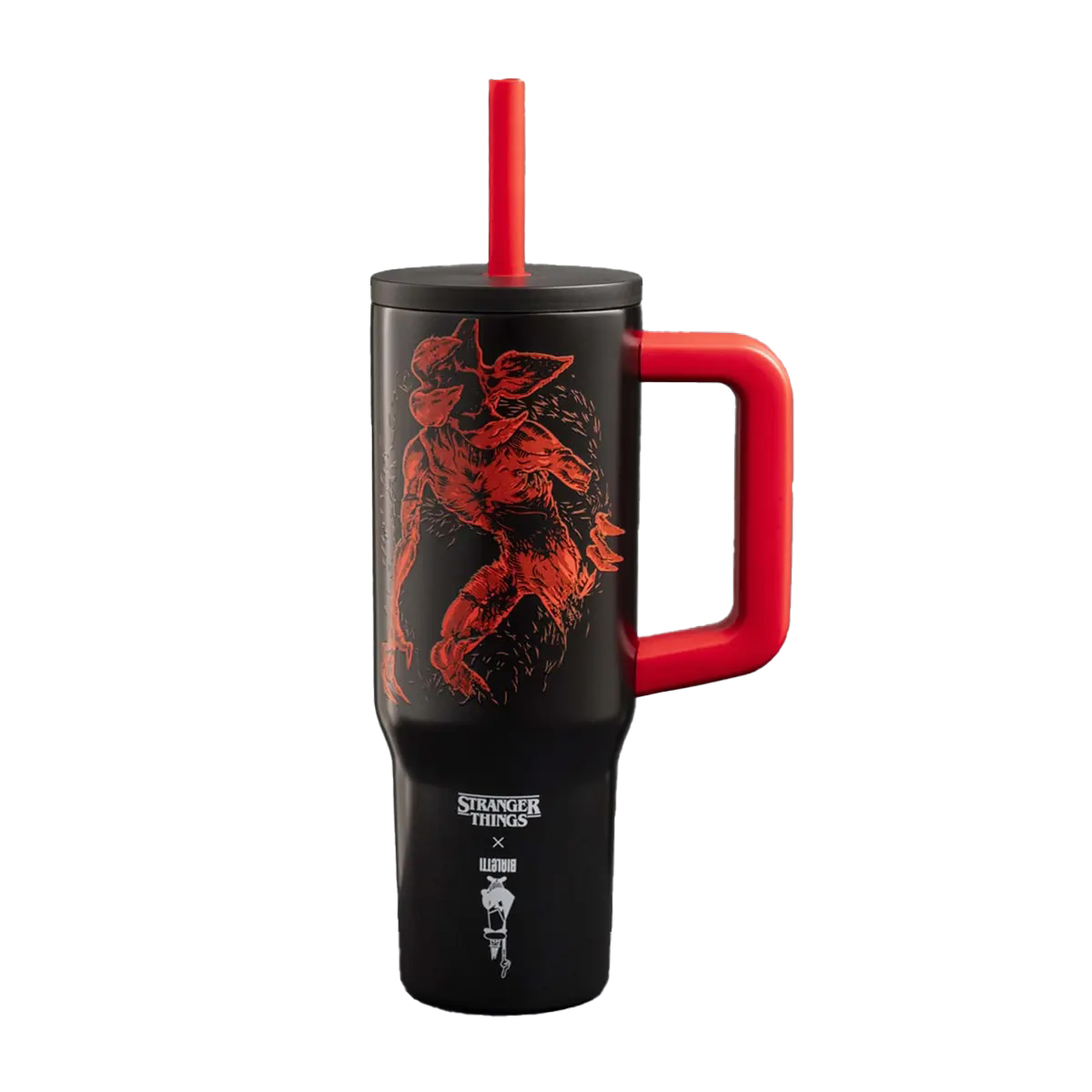 Bialetti Stranger Things thermo mug with straw and handle - 900 ml