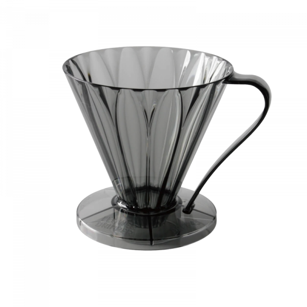 Cafec Flower Dripper Deep 45 - Clear Black