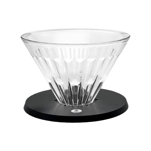 Timemore Crystal Eye Turbo glass dripper 01 - transparent with black base
