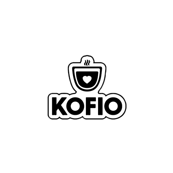 Kofio enamel pin - black