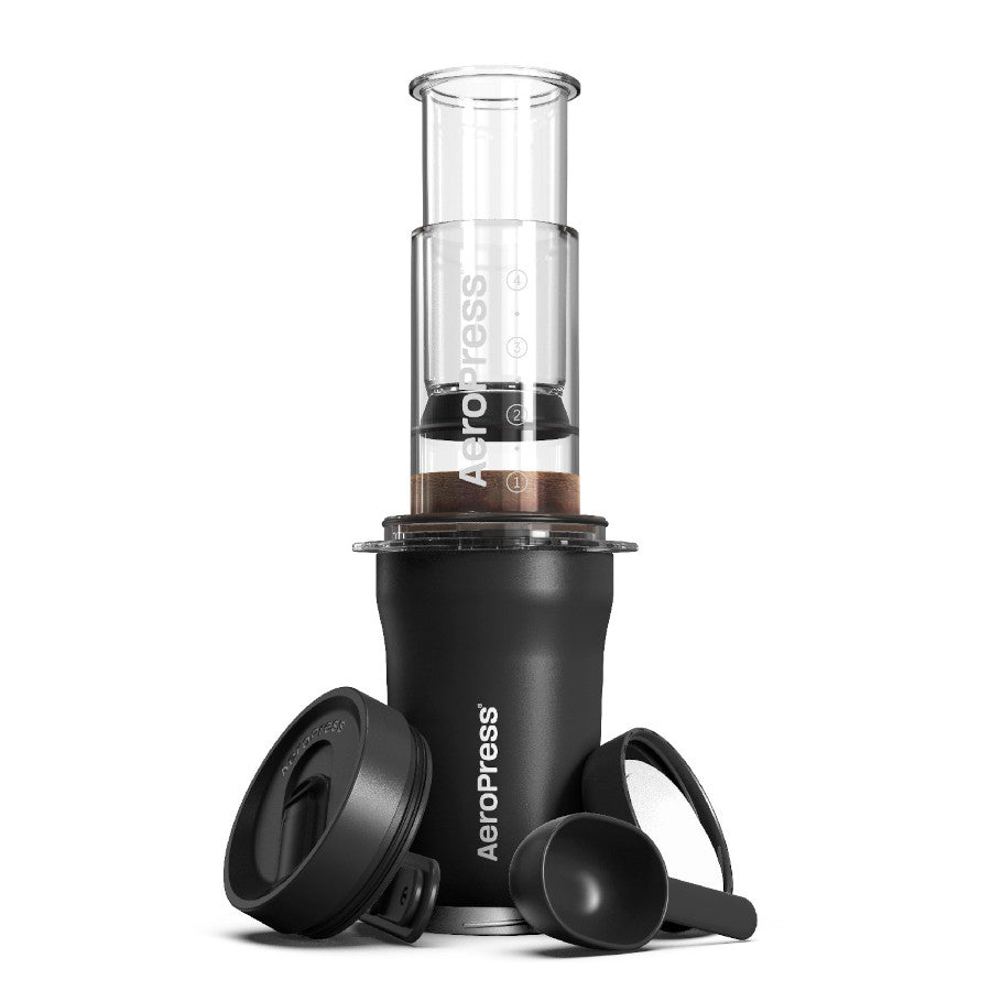 AeroPress Go Plus Travel System - travel coffee maker - black - LIKE NEW