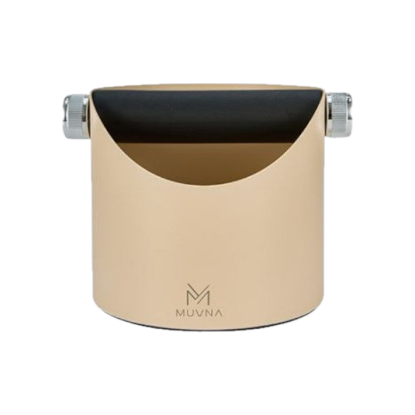Muvna Steel Knock Box - coffee knock box - beige