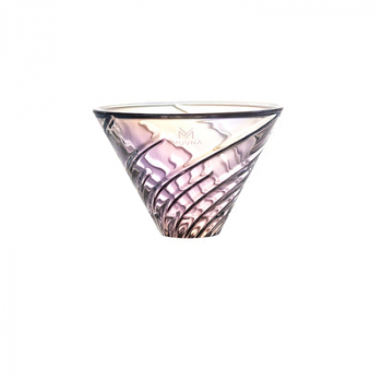 Muvna LI V60 coffee dripper - glass dripper 01 - rainbow