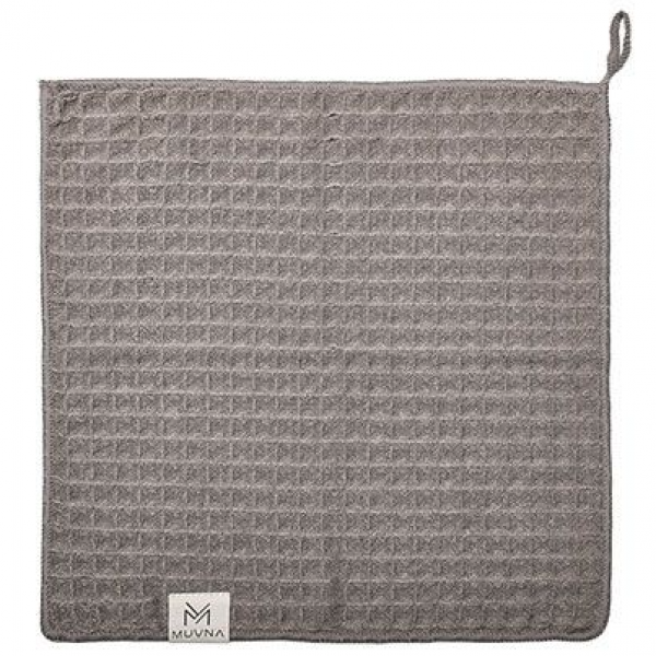 Muvna Waffle Towel - barista towel - 30x30cm - gray