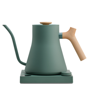 Fellow Stagg EKG PRO - green electric kettle with wooden handle - BRAND NEW